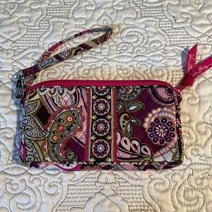 Vera Bradley Clutch Wristlet - Pink & Purple Paisley